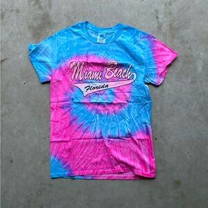 Miami Beach Florida tie-dye tee